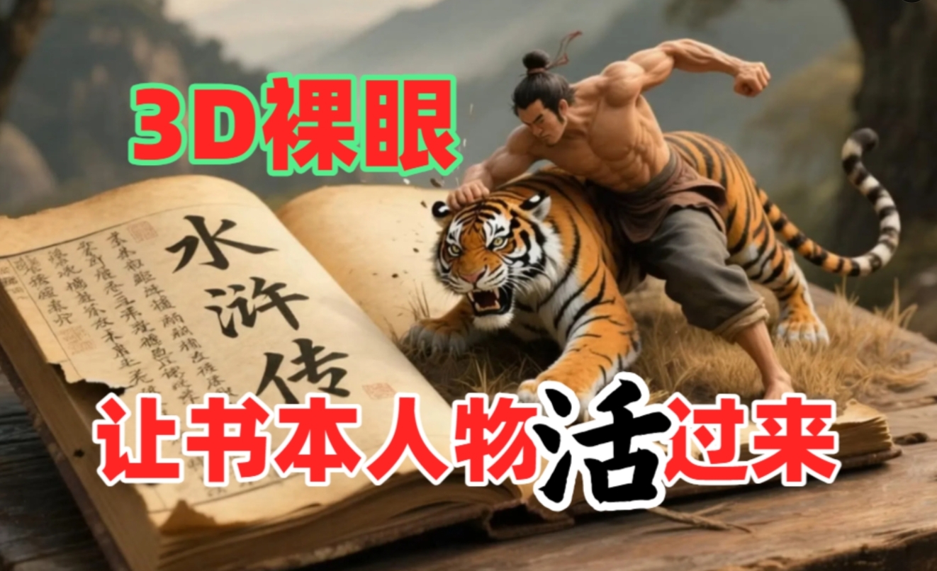 书本人物裸眼3D视频，一条视频收益过千，保姆级教程-梓川副业网-中创网、冒泡论坛优质付费教程和副业创业项目大全